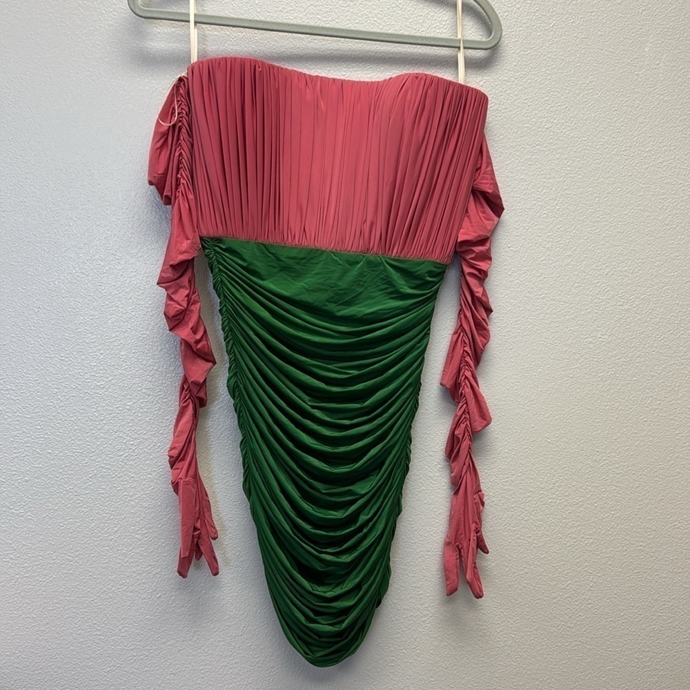 Alex Perry Ruched Jersey Mini Dress - Picture 5 of 8